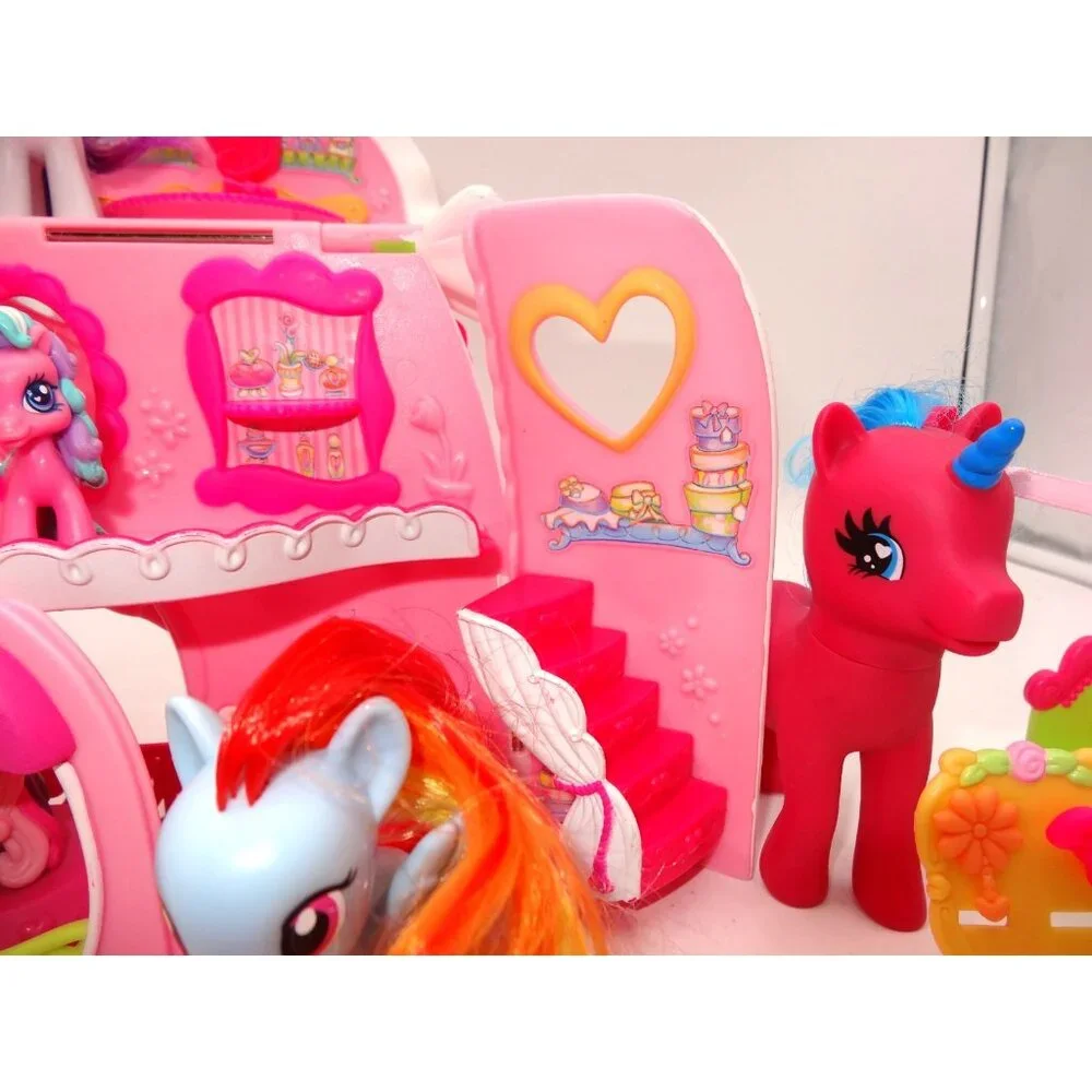 My Little Pony Fancy Fashions Boutique Purse Pink Shoe Time Toola Roola Bumber c